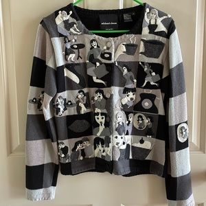 Michael Simon Telephone Sweater-Ladies Small